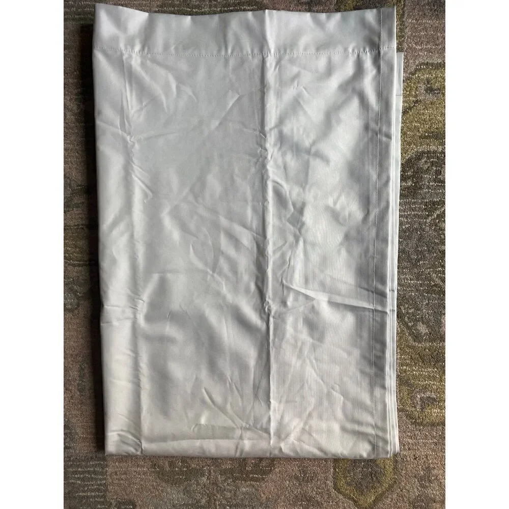Room Essentials White Blackout Curtain Panel Set